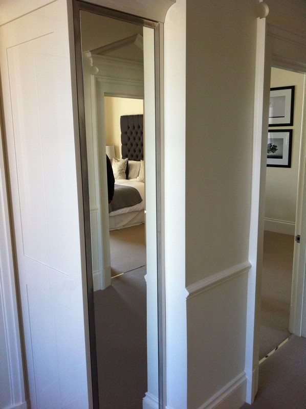 Full-length wardrobe mirror fitted in Iver home