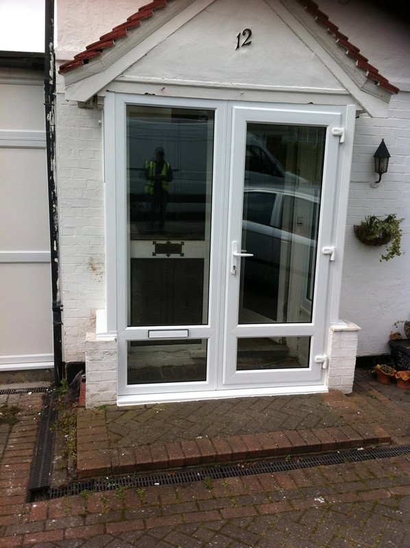 uPVC French doors fitted as front entrance in Iver